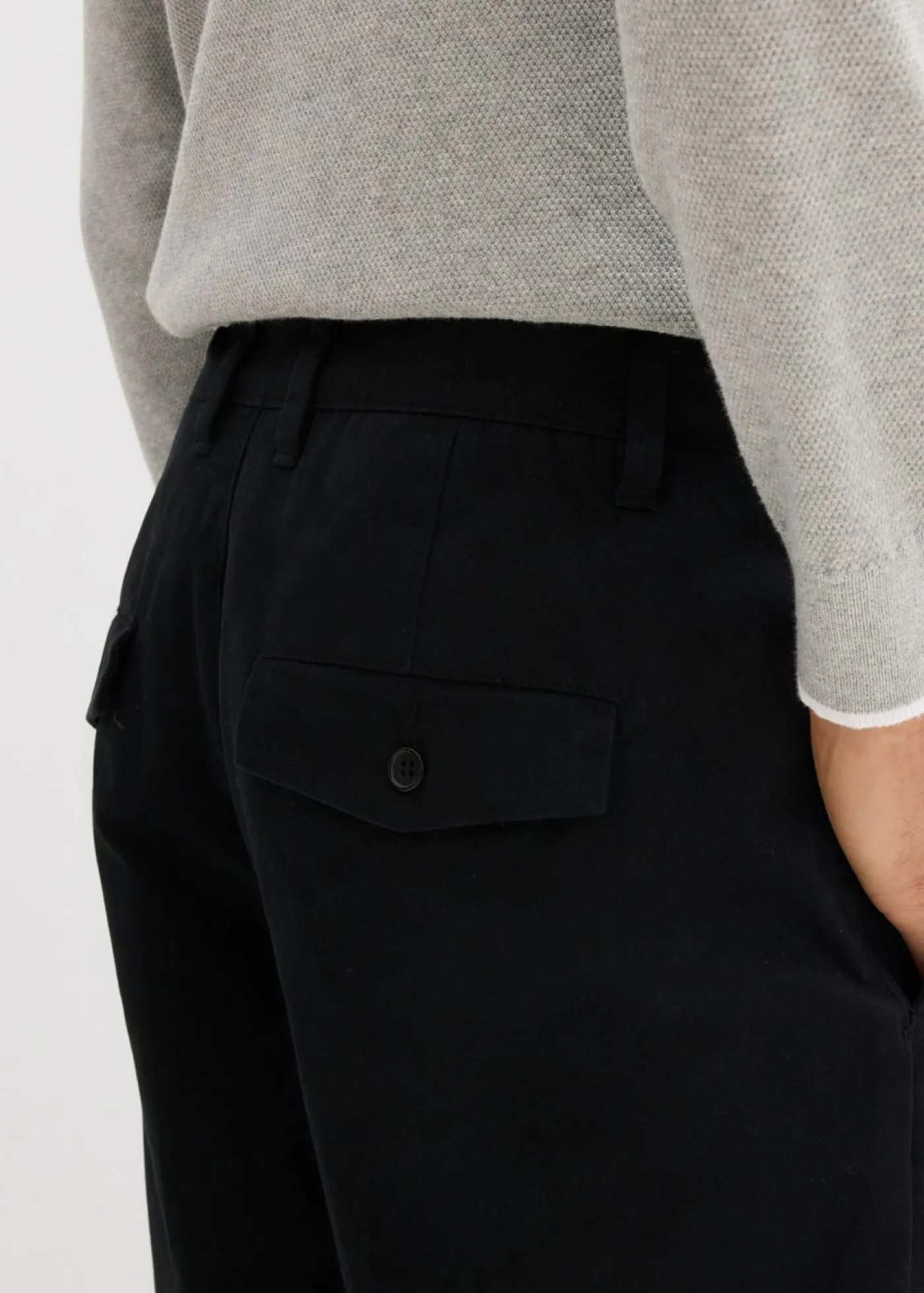 Hombre bonprix bonprix Pantalón tipo chino de algodón puro con cinturilla elástica y corte relajado