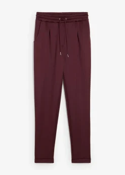 bonprix bonprix Básicos|Pantalones>Pantalón tipo chino de neopreno rojo burdeos