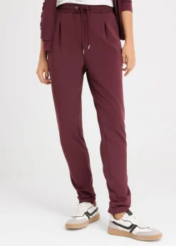 bonprix bonprix Básicos|Pantalones>Pantalón tipo chino de neopreno rojo burdeos