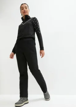 Mujer bonprix bonprix Pantalón térmico con forro polar, cintura cómoda, material impermeable y corte recto