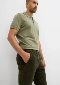 Hombre bonprix bonprix Pantalón térmico de pana con corte regular, forro de franela y diseño recto