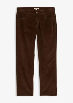 Hombre bonprix bonprix Pantalón térmico de pana con corte informal, forro de franela y diseño recto
