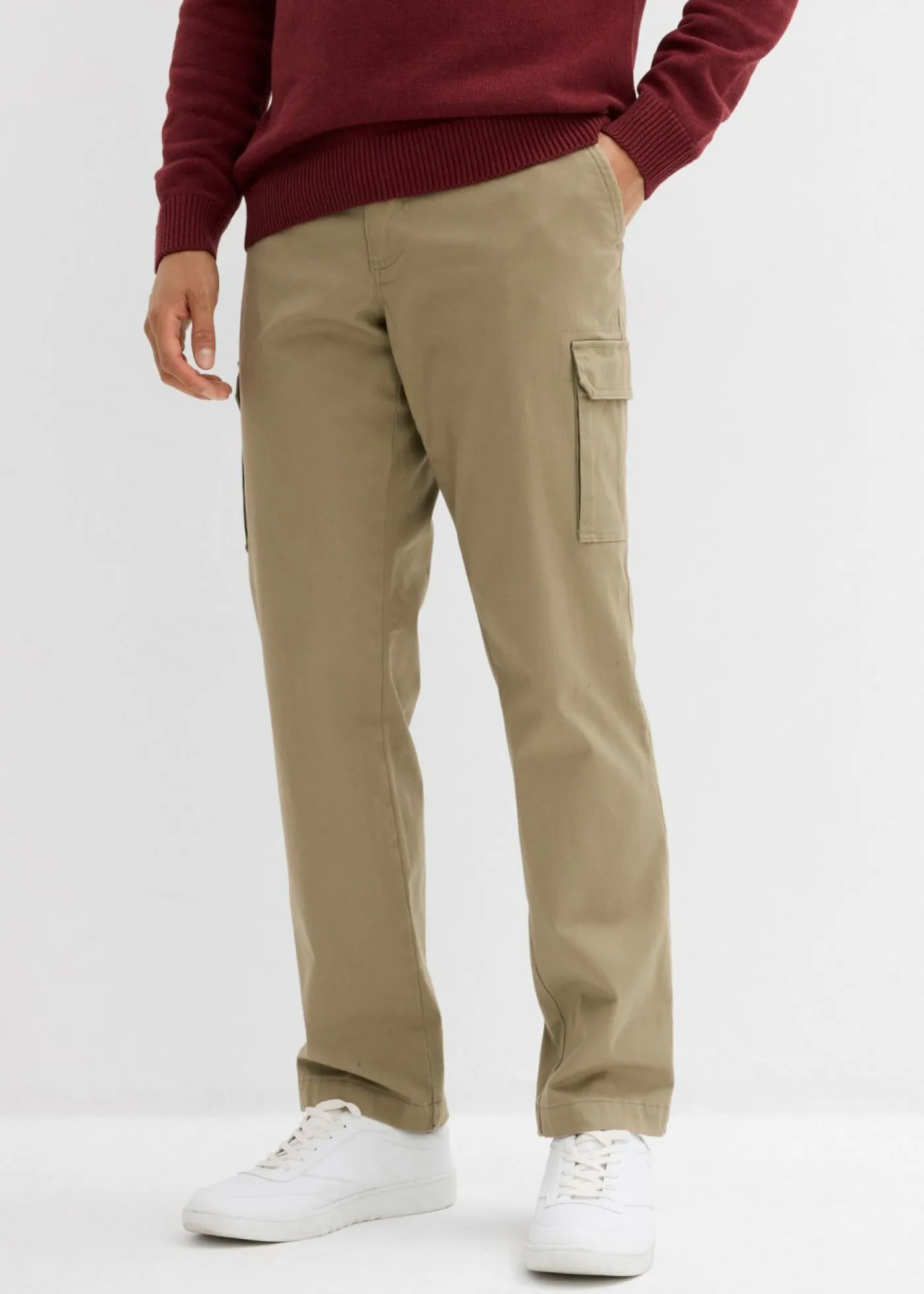 Hombre bonprix bonprix Pantalón térmico elástico de corte recto y estilo cargo