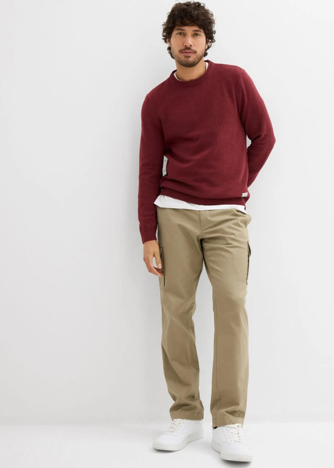 Hombre bonprix bonprix Pantalón térmico elástico de corte recto y estilo cargo