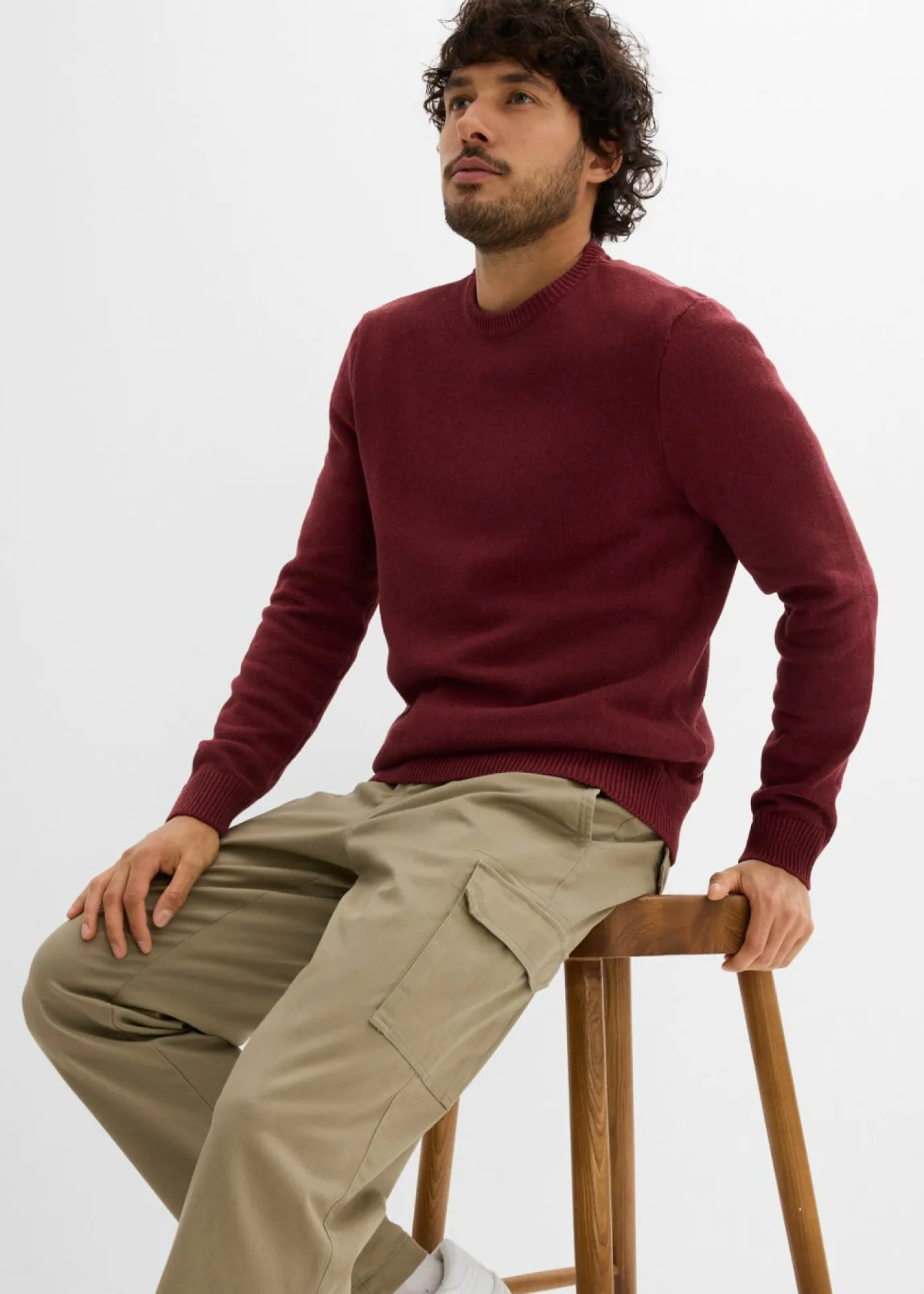 Hombre bonprix bonprix Pantalón térmico elástico de corte recto y estilo cargo