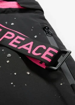 bonprix bonprix Ropa Térmica|Ropa Para El Aire Libre>Pantalón térmico funcional de esquí con tirantes desmontables, material impermeable y corte recto Negro