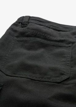 bonprix bonprix Ropa Térmica|Pantalones>Pantalón térmico tipo cargo, relaxed fit, con forro de franela y cintura cómoda, straight Negro