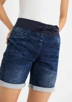 Niños bonprix bonprix Pantalón vaquero corto con talle medio