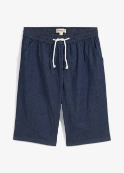bonprix bonprix Ropa 9 A 16 Años·Jeans|Ropa 9 A 16 Años·Shorts>Pantalón vaquero corto elástico sin cierre con corte regular denim intenso
