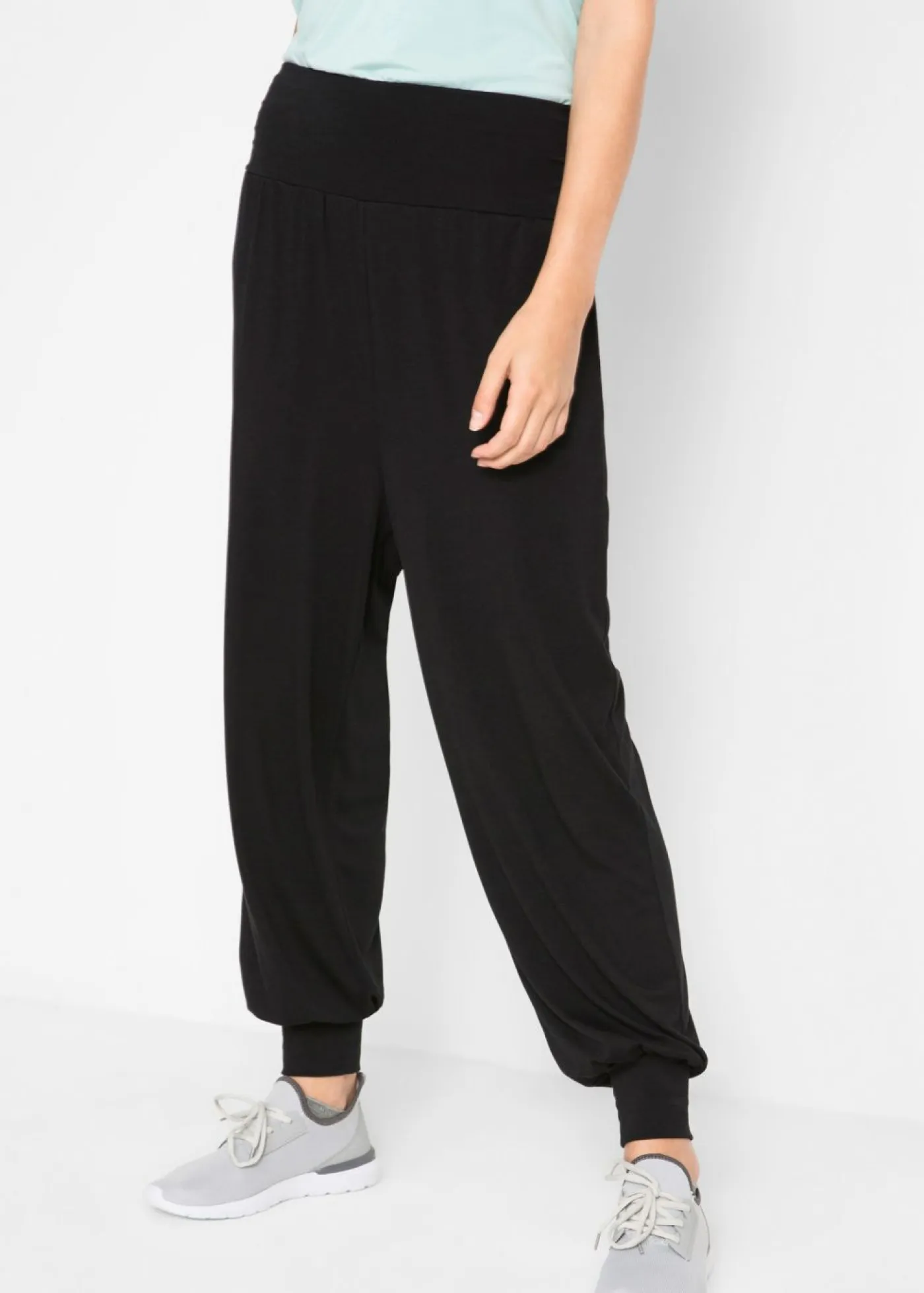 Mujer bonprix bonprix Pantalones bombachos con banda de silicona en la cintura