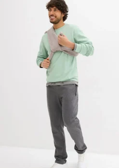 Hombre bonprix bonprix Pantalones de chándal con prácticos bolsillos con cremallera, confeccionados en algodón orgánico