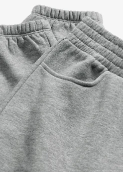 bonprix bonprix Básicos|Ropa Cómoda>Pantalones de chándal con entrepierna extra ancha de algodón orgánico puro gris jaspeado moteado