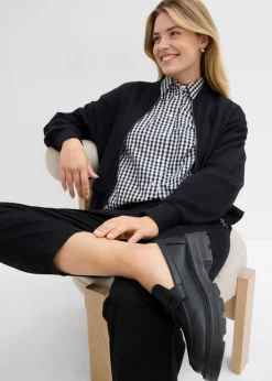 Mujer bonprix bonprix Pantalones sin cierre de mezcla de algodón