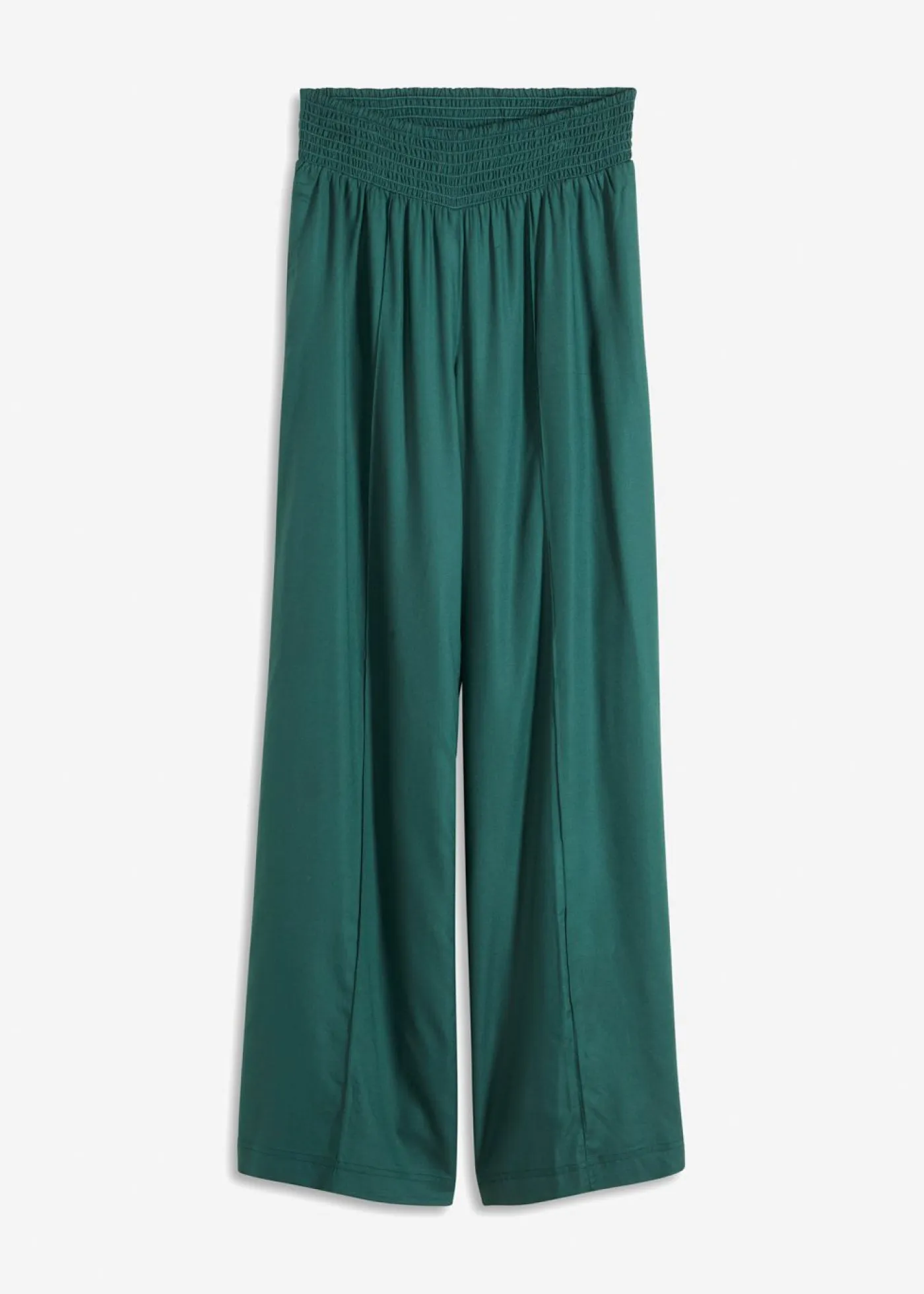 bonprix bonprix Pantalones>Pantalones slip-on de crepé de viscosa fluido verde mate