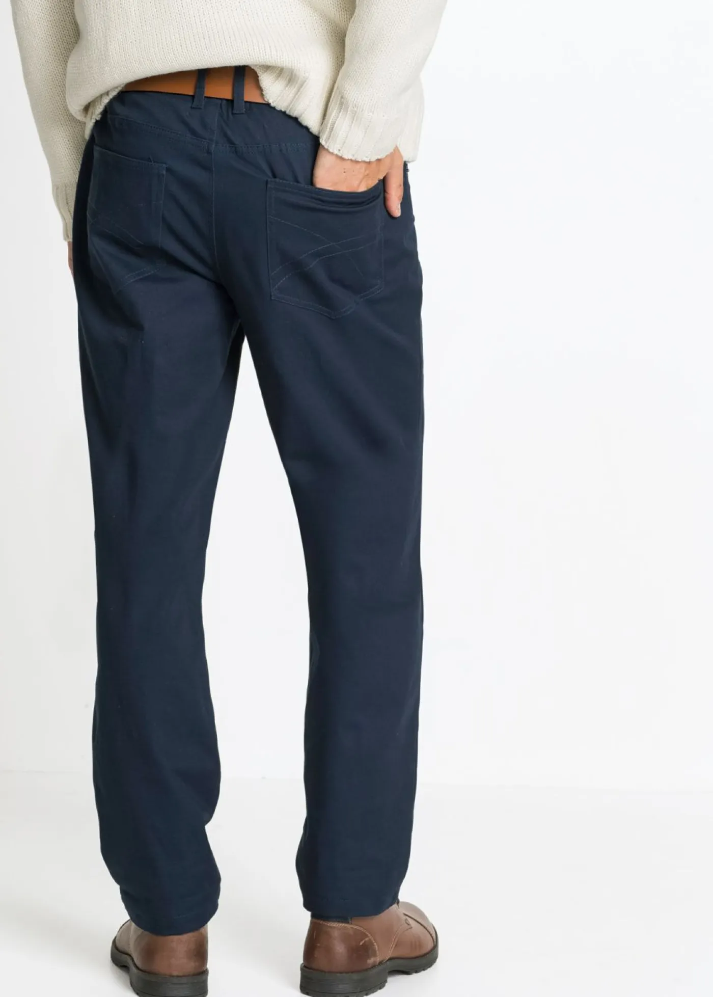 bonprix bonprix Ropa Térmica|Outdoor>Pantalones térmicos, elásticos y rectos de corte regular Azul marino