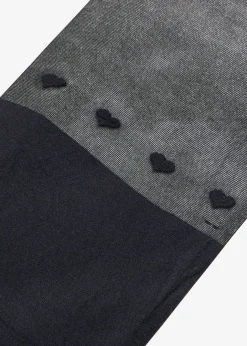 bonprix bonprix Medias, Panties Y Calcetines>Pantis de 70 den con corazones y diseño por encima de la rodilla Negro