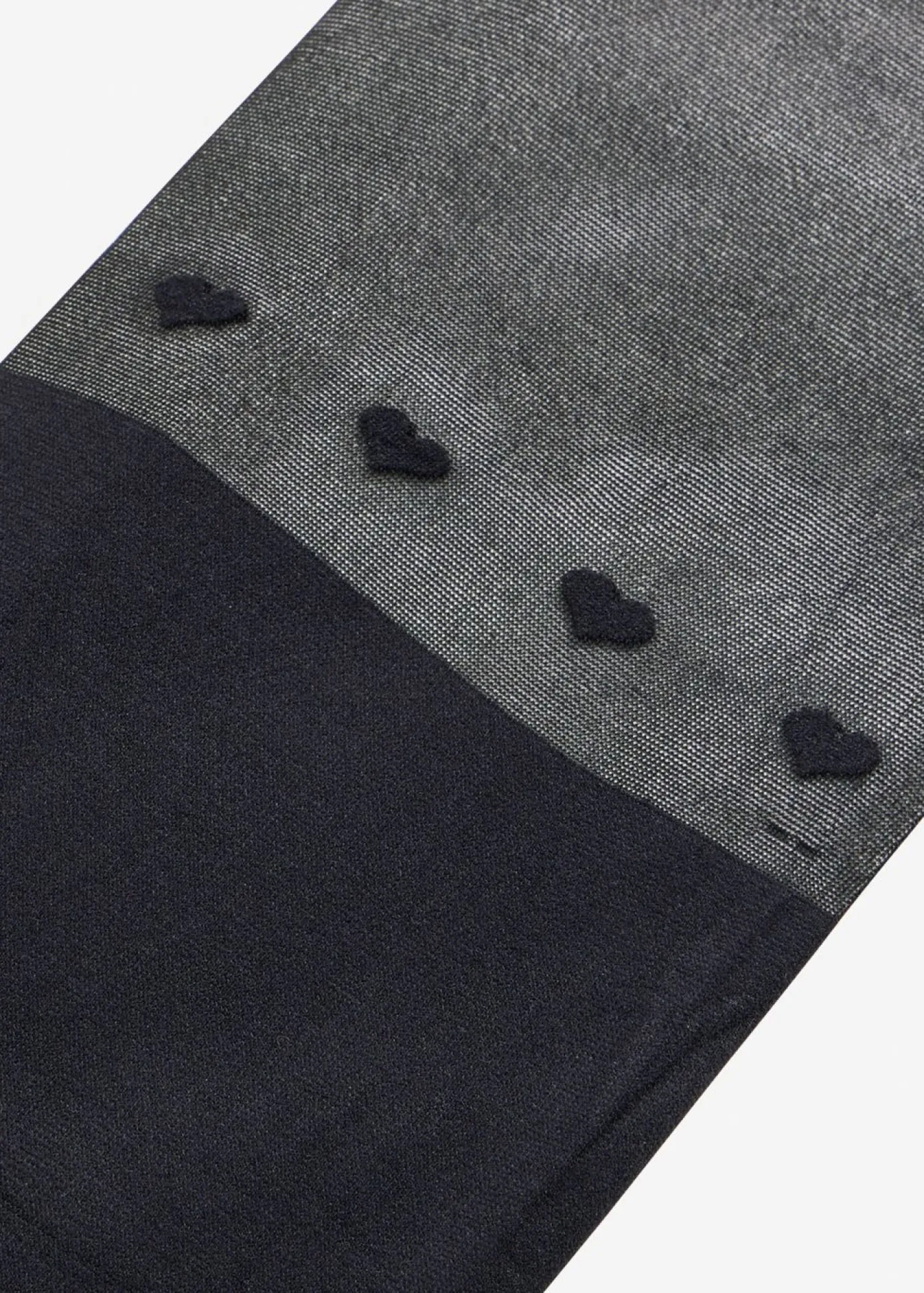 bonprix bonprix Medias, Panties Y Calcetines>Pantis de 70 den con corazones y diseño por encima de la rodilla Negro