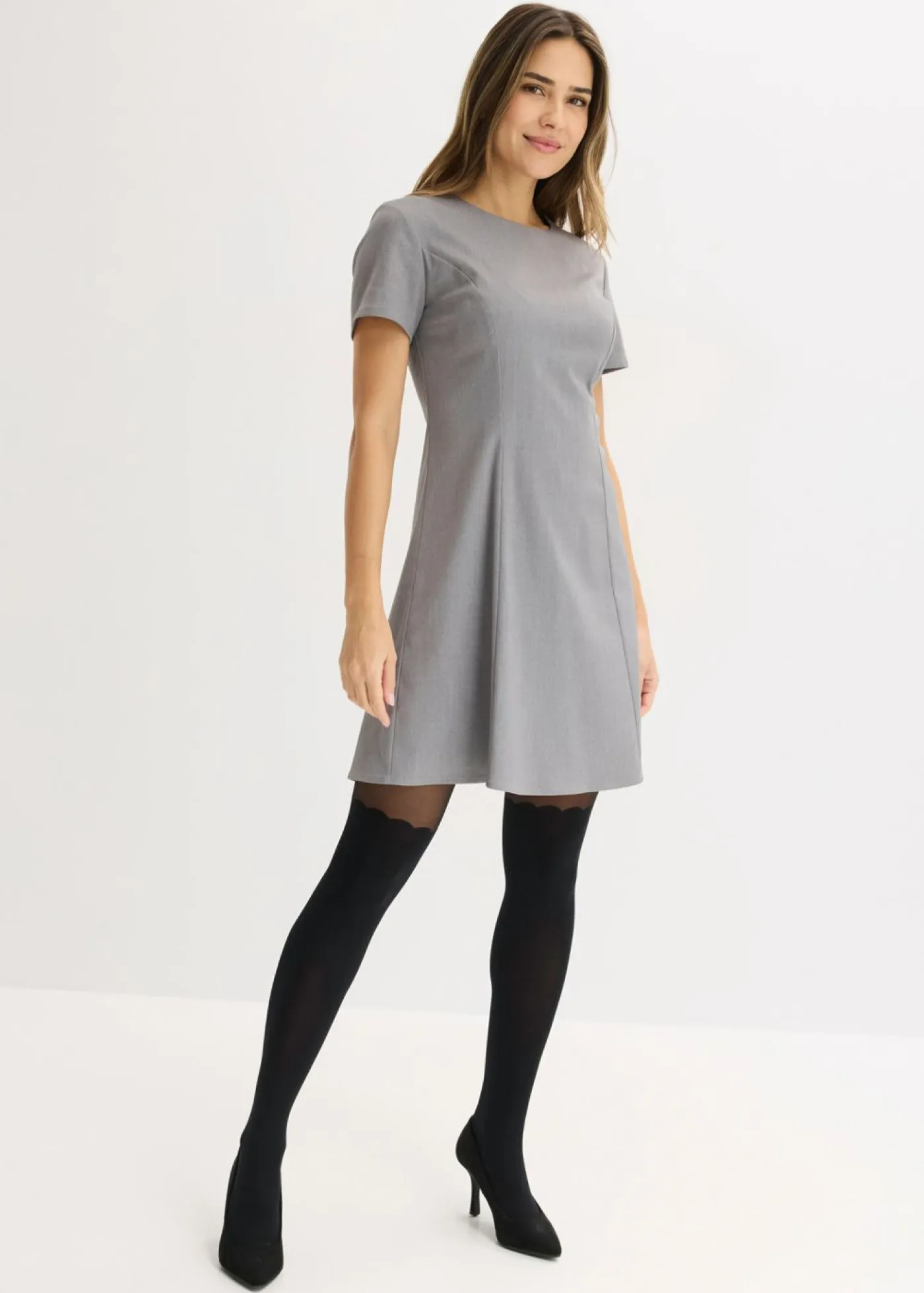 Mujer bonprix bonprix Pantis de 70 den con diseño por encima de la rodilla