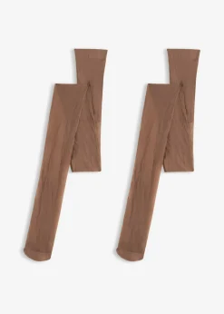 bonprix bonprix Medias, Panties Y Calcetines>Pantis de 20 den (2 unidades) Marrón claro