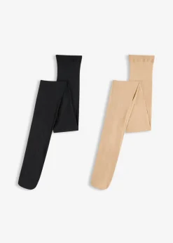 bonprix bonprix Medias, Panties Y Calcetines>Pantis de 50 den (2 unidades) Beige claro/negro