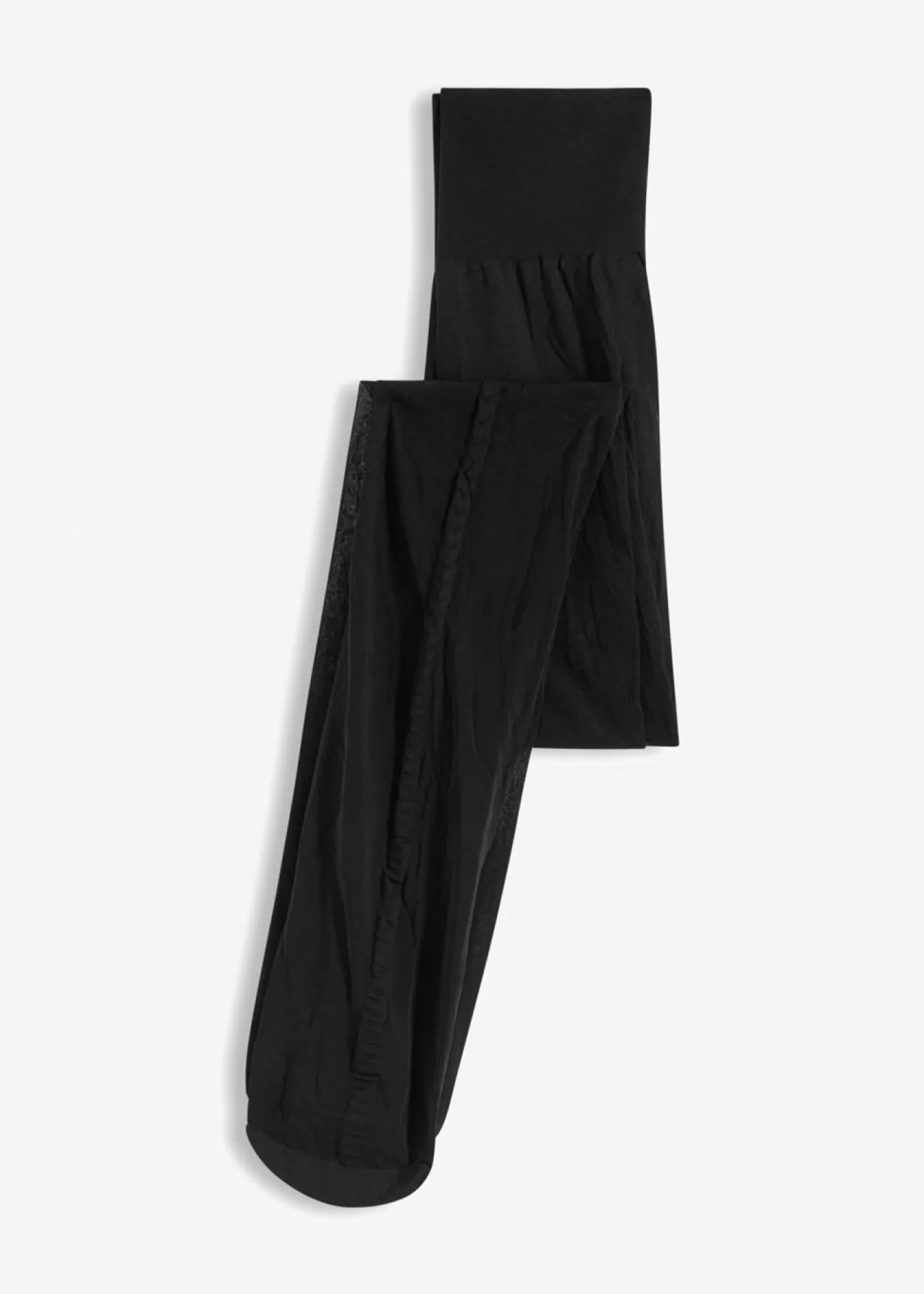 bonprix bonprix Medias, Panties Y Calcetines>Pantis 30 den de poliamida reciclada con cinturilla cómoda y corazones en la parte posterior Negro