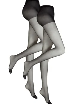 bonprix bonprix Medias, Panties Y Calcetines>Pantis finos de 20 den (2 unidades) Negro-negro