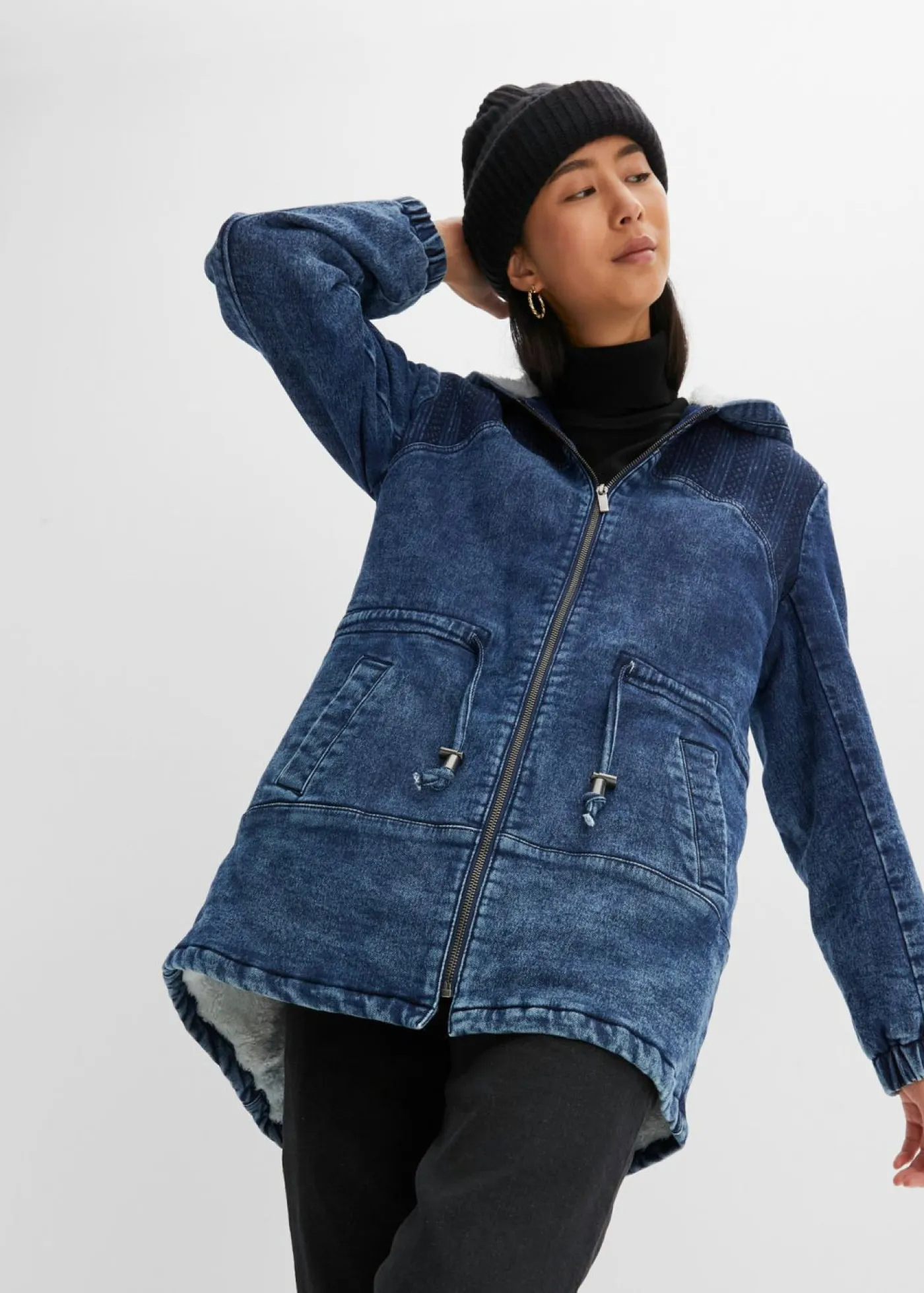 bonprix bonprix Chaquetas Y Abrigos>Parka denim oscuro