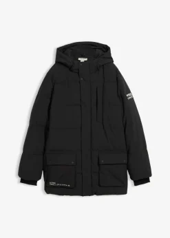 Niños bonprix bonprix Parka acolchada con detalles deportivos y capucha