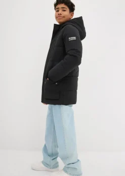 Niños bonprix bonprix Parka acolchada con detalles deportivos y capucha