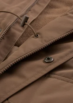 Hombre bonprix bonprix Parka acolchada con forro polar y capucha desmontable