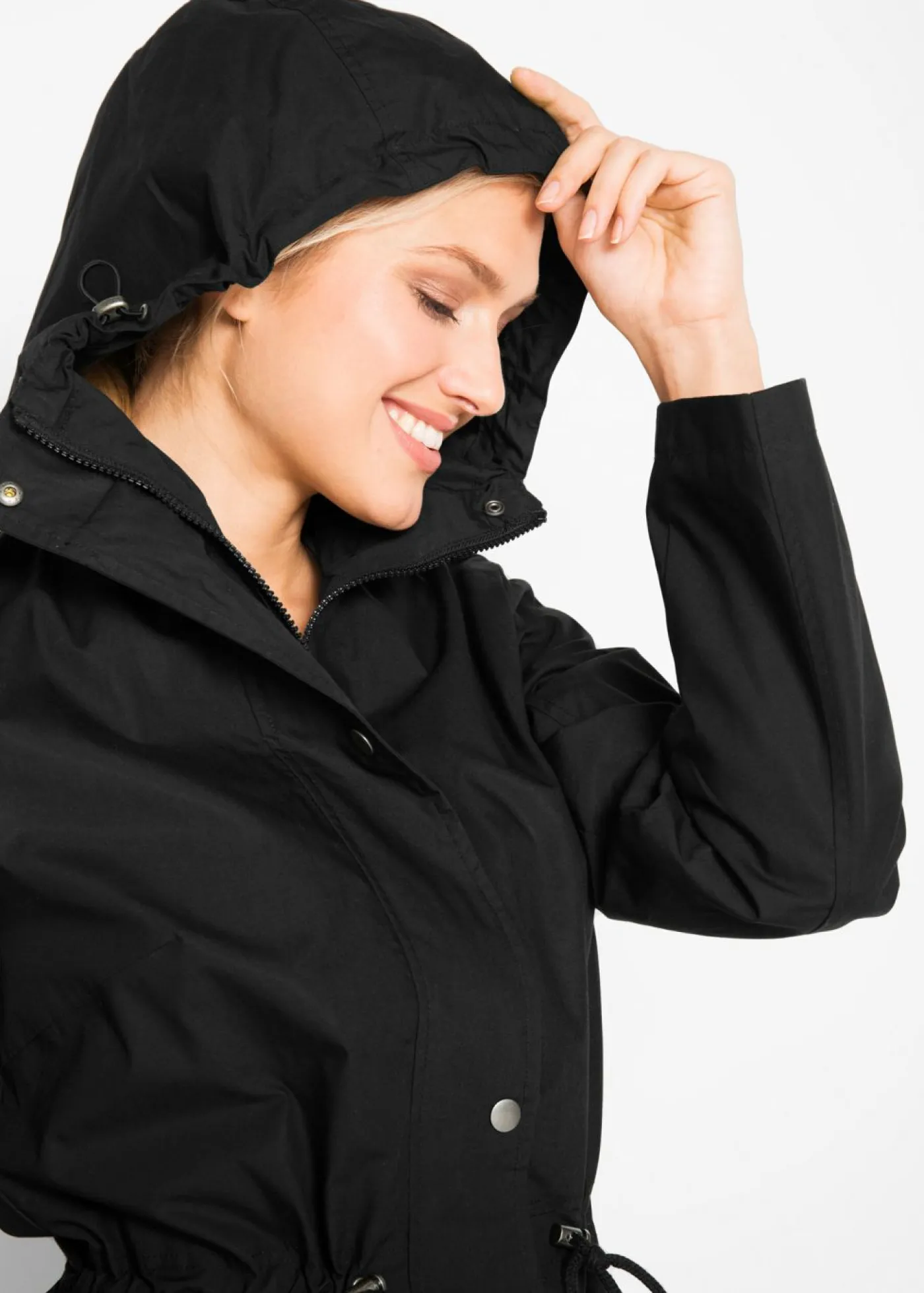 bonprix bonprix Chaquetas Y Abrigos>Parka con capucha Negro