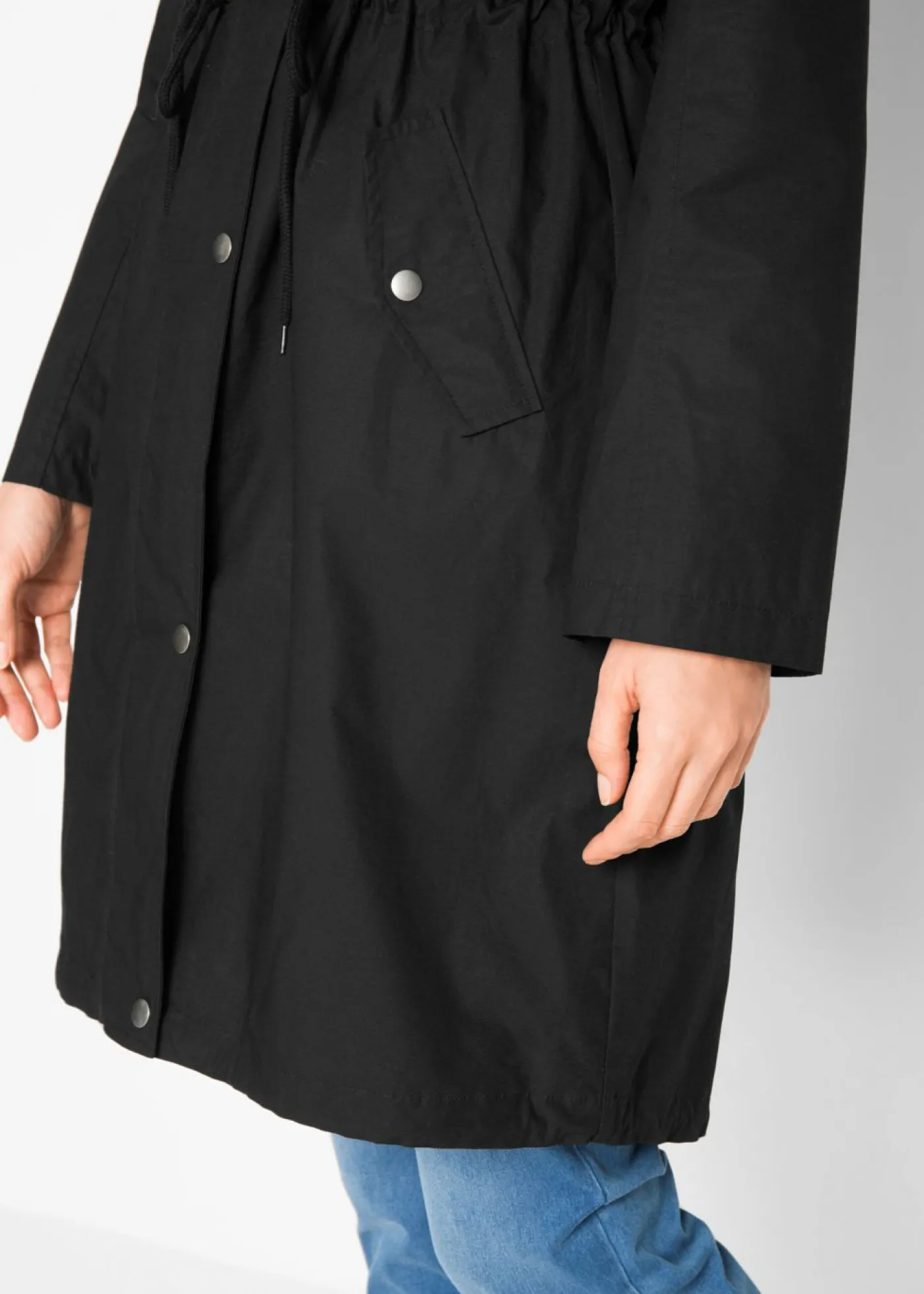 bonprix bonprix Chaquetas Y Abrigos>Parka con capucha Negro