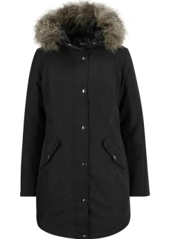 bonprix bonprix Chaquetas Y Abrigos>Parka con cremallera lateral para ajustar la anchura Negro