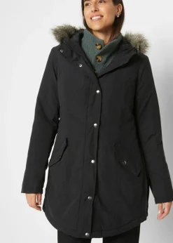 bonprix bonprix Chaquetas Y Abrigos>Parka con cremallera lateral para ajustar la anchura Negro