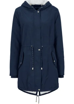 bonprix bonprix Chaquetas Y Abrigos>Parka con forro polar Azul oscuro