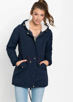 bonprix bonprix Chaquetas Y Abrigos>Parka con forro polar Azul oscuro