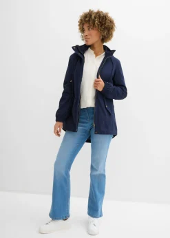 Mujer bonprix bonprix Parka de entretiempo de algodón con capucha estampada