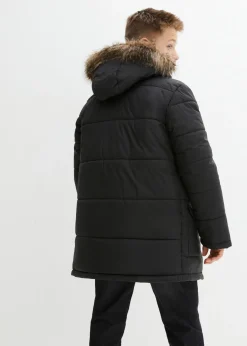 Niños bonprix bonprix Parka de invierno con detalles de piel sintética y capucha de pelo