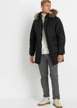 Hombre bonprix bonprix Parka de invierno con forro de peluche y capucha desmontable