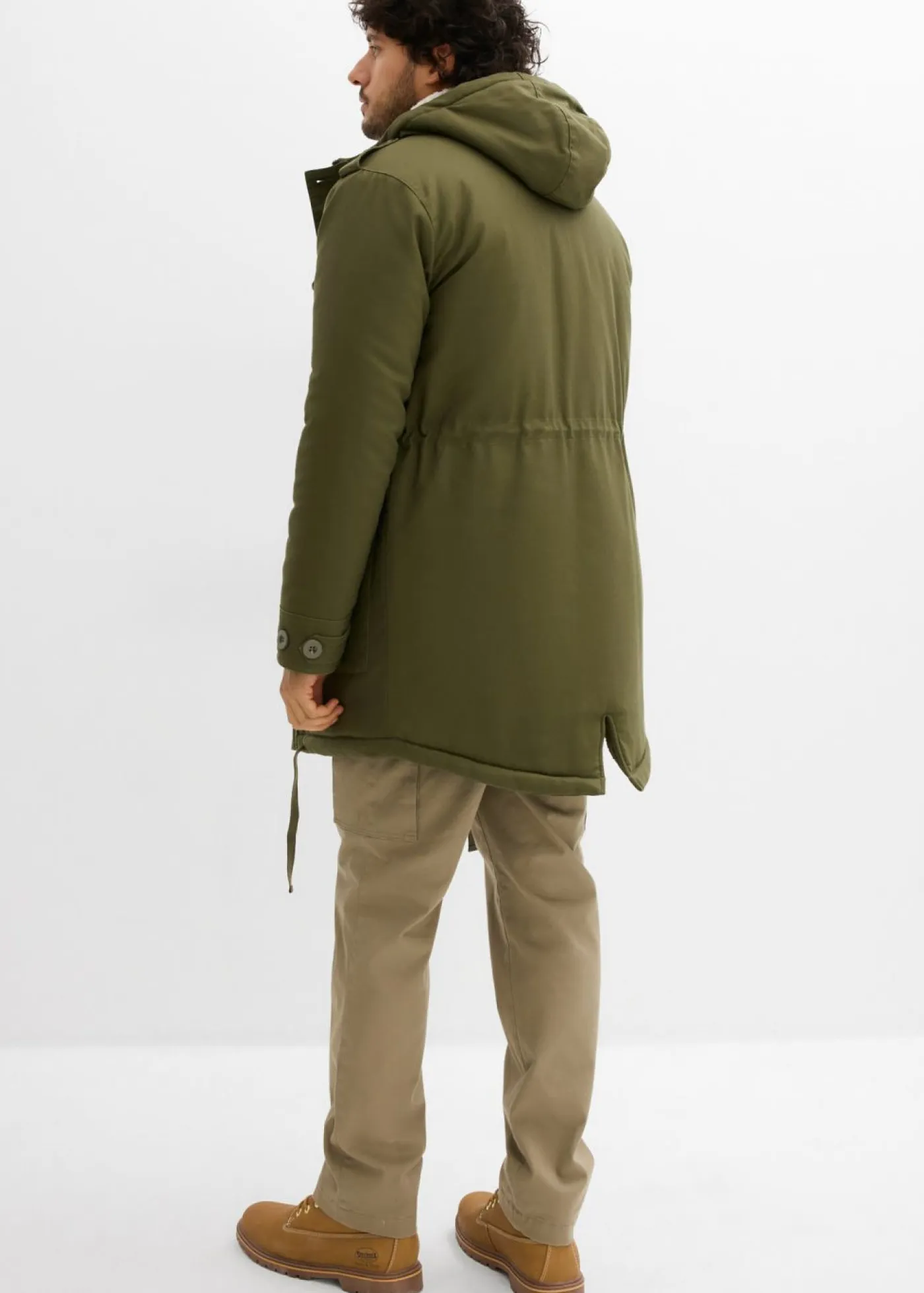 bonprix bonprix Chaquetas Y Abrigos·Chaquetas|Outdoor>Parka de invierno con forro polar Verde oliva oscuro
