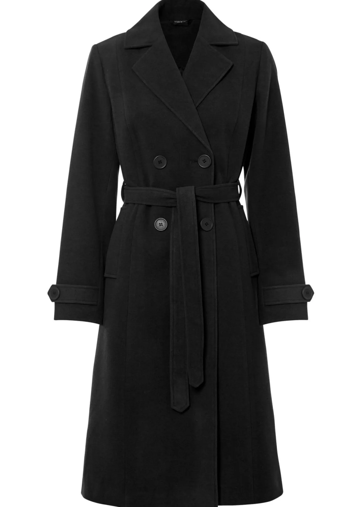 bonprix bonprix Chaquetas Y Abrigos>Parka de invierno con look de lana Negro