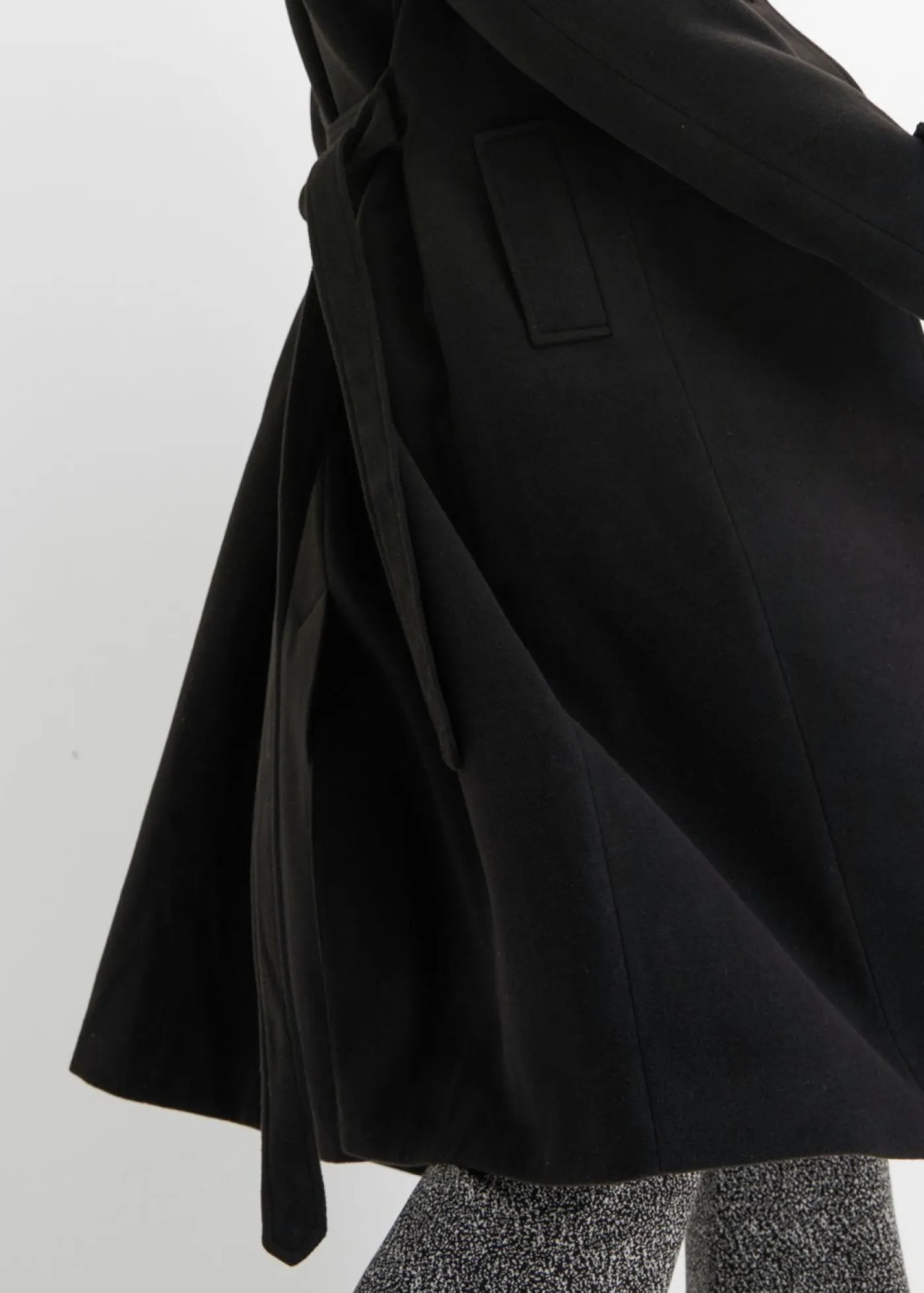 bonprix bonprix Chaquetas Y Abrigos>Parka de invierno con look de lana Negro