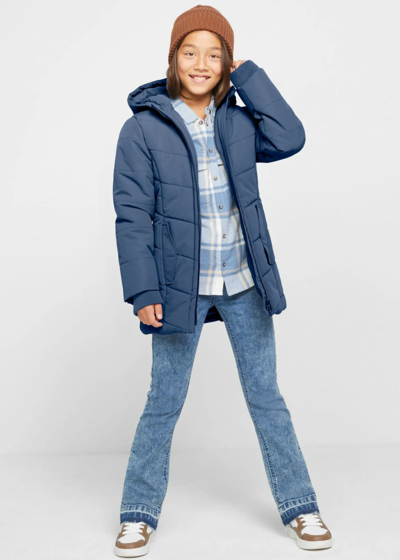 bonprix bonprix Ropa 9 A 16 Años·Chaquetas Y Outdoor>Parka de invierno impermeable con capucha índigo