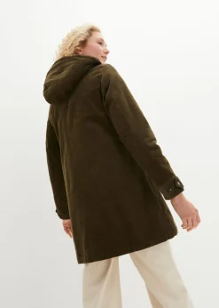 Mujer bonprix bonprix Parka de pana con forro suave