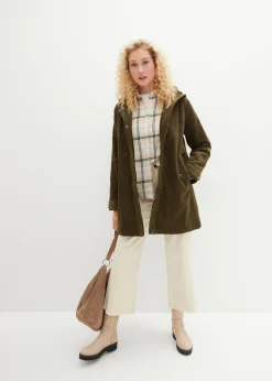 Mujer bonprix bonprix Parka de pana con forro suave