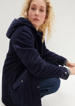 Mujer bonprix bonprix Parka de pana con forro suave