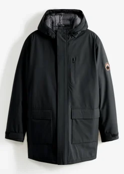 bonprix bonprix Chaquetas Y Abrigos·Chaquetas Impermeables|Chaquetas Y Abrigos·Chaquetas>Parka funcional impermeable con forro acolchado Negro