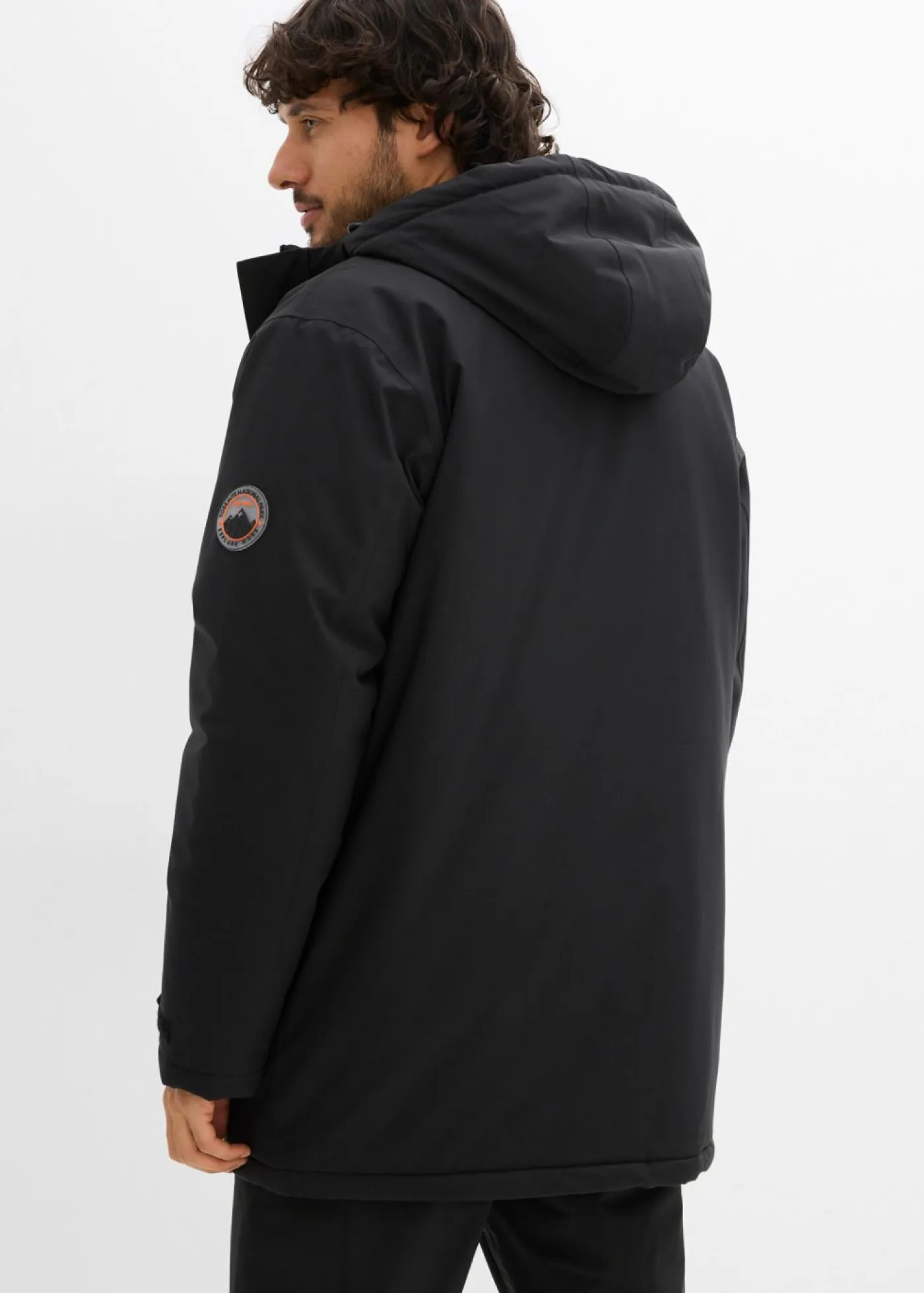 bonprix bonprix Chaquetas Y Abrigos·Chaquetas Impermeables|Chaquetas Y Abrigos·Chaquetas>Parka funcional impermeable con forro acolchado Negro