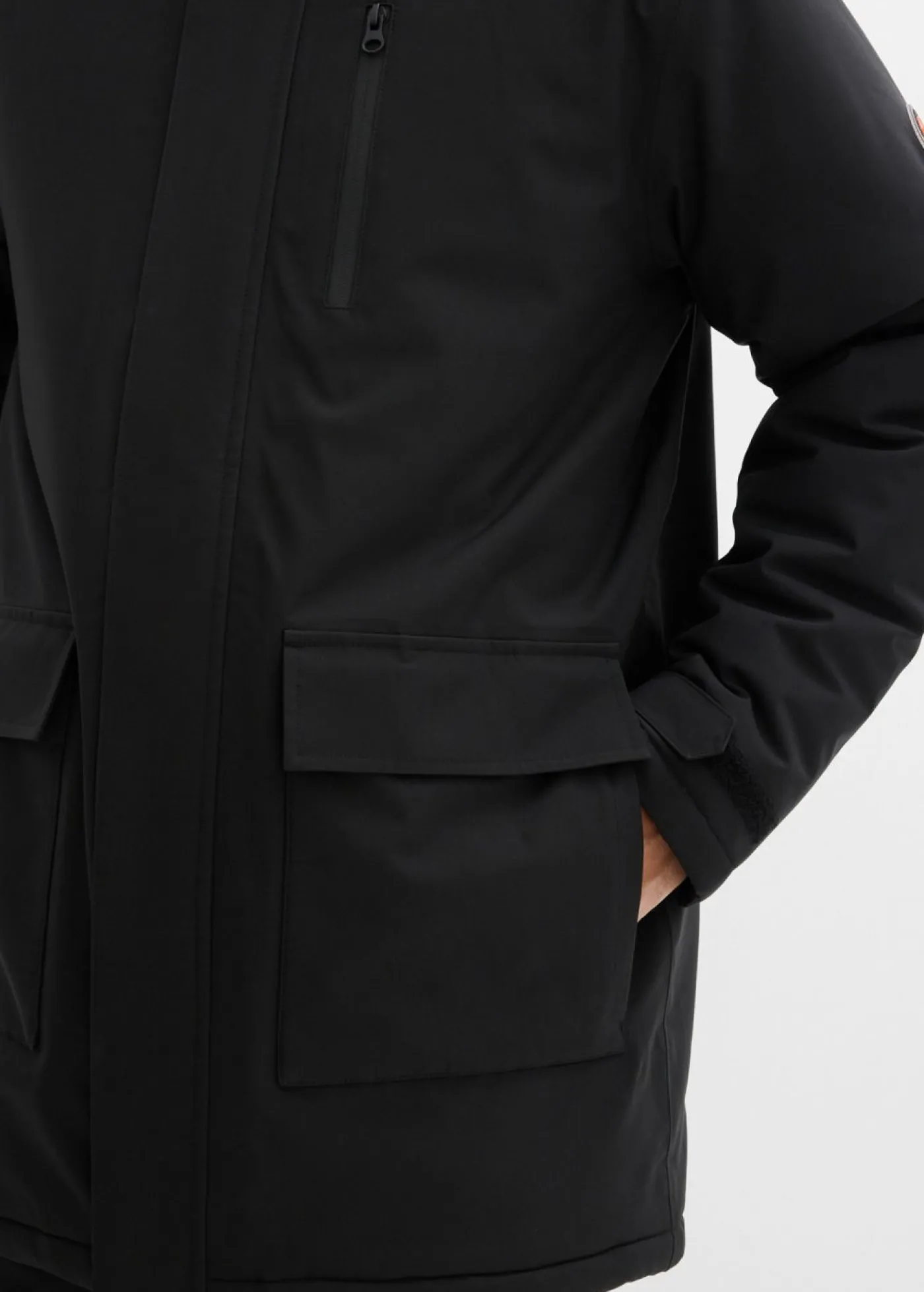 bonprix bonprix Chaquetas Y Abrigos·Chaquetas Impermeables|Chaquetas Y Abrigos·Chaquetas>Parka funcional impermeable con forro acolchado Negro