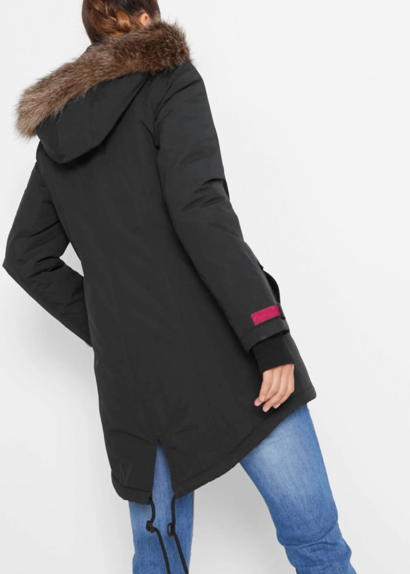 Mujer bonprix bonprix Parka funcional impermeable, guateada